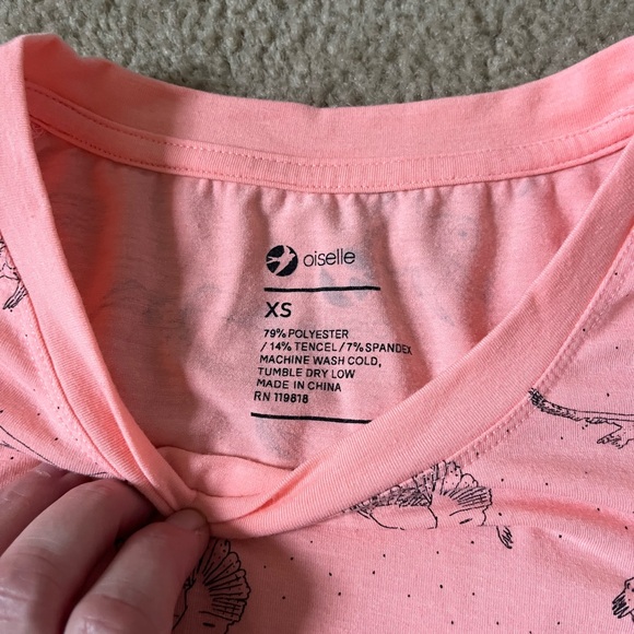 Oiselle Owl Muscle Tank in Peachy-Pink Sz XS - Picture 3 of 4